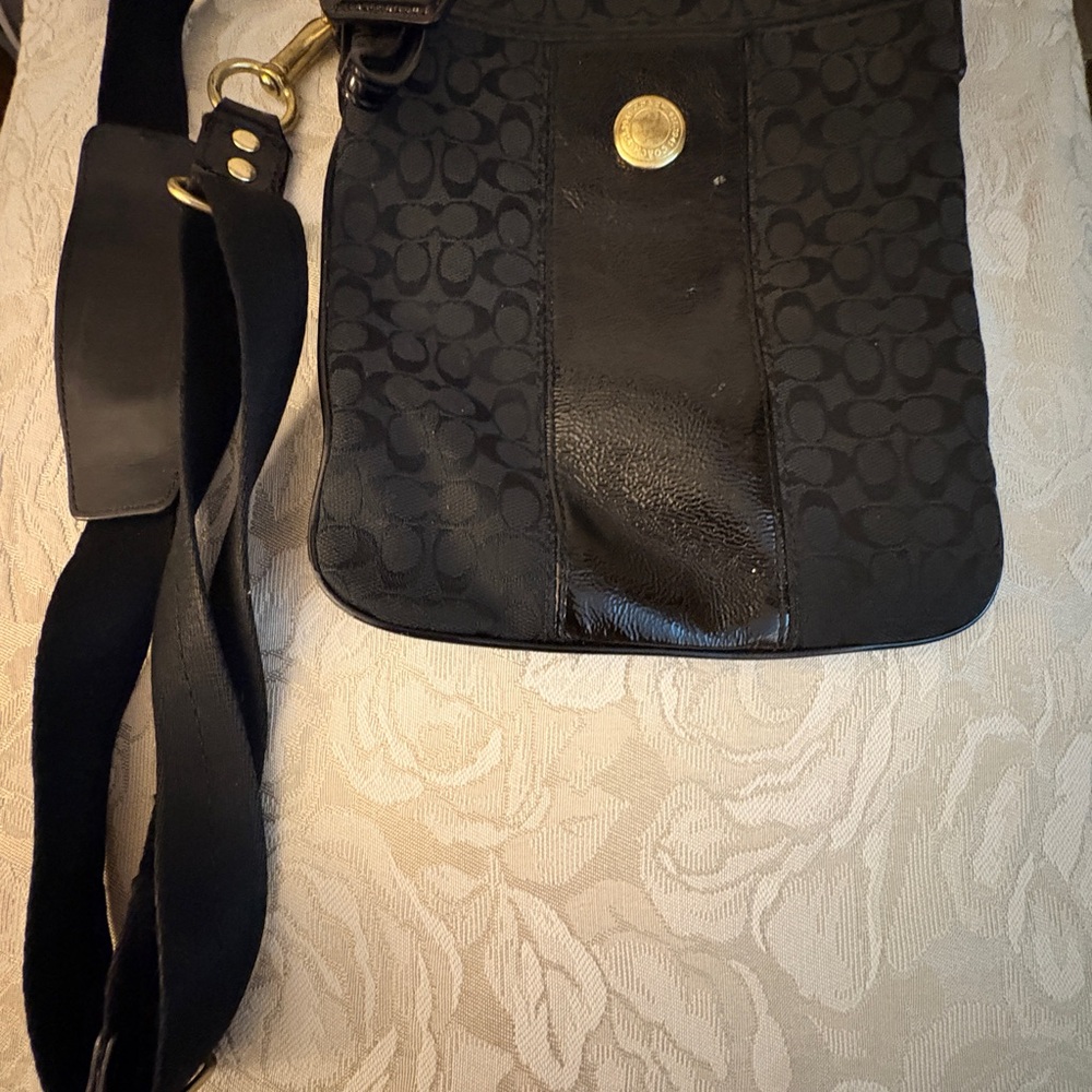 Coach Black Leather Bag